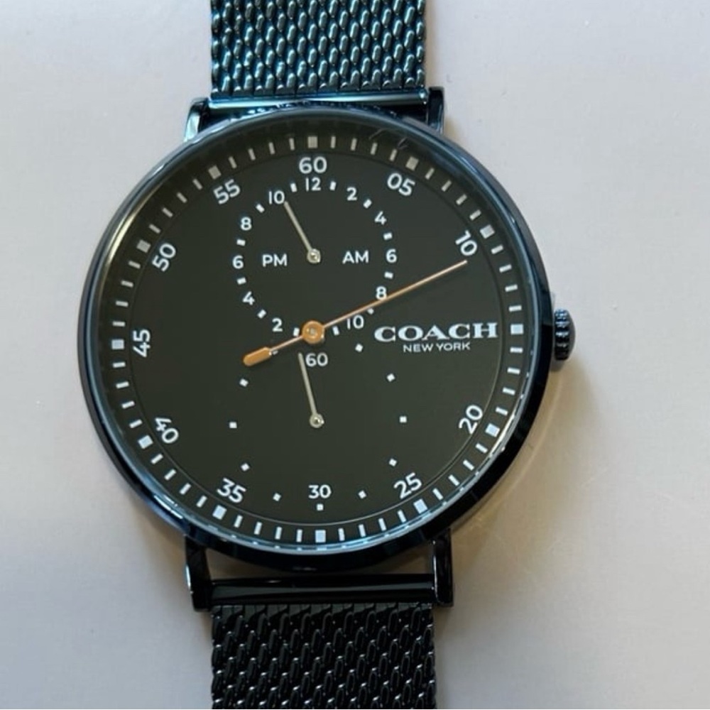 Coach Black and Silver Men's Watch
